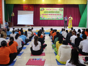 Xã Nghi Hoa tổ chức Hội thi "Rung chuông vàng" Tuyên truyền phổ biên pháp luật