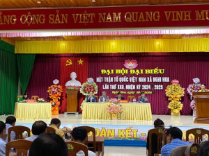 Đại hội đại biểu UBMTTQ Việt Nam xã Nghi Hoa khóa XXII nhiệm kỳ 2024-2029